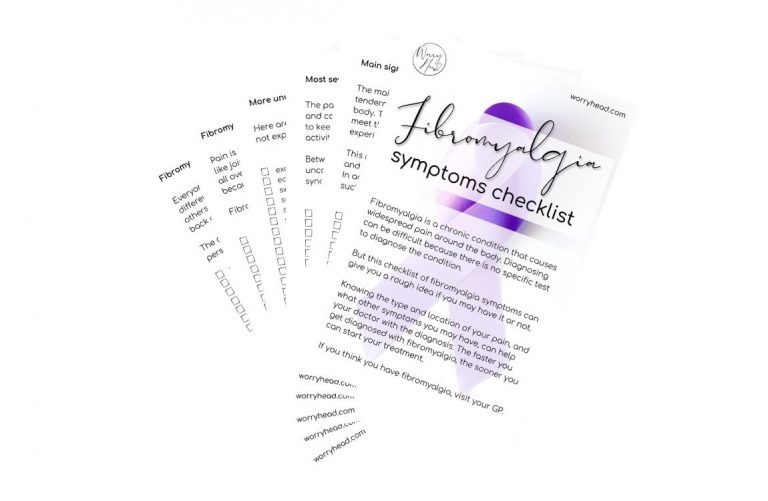 checklist for fibromyalgia symptoms and tender points...