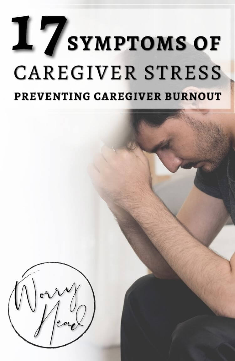 17 symptoms of caregiver stress pin