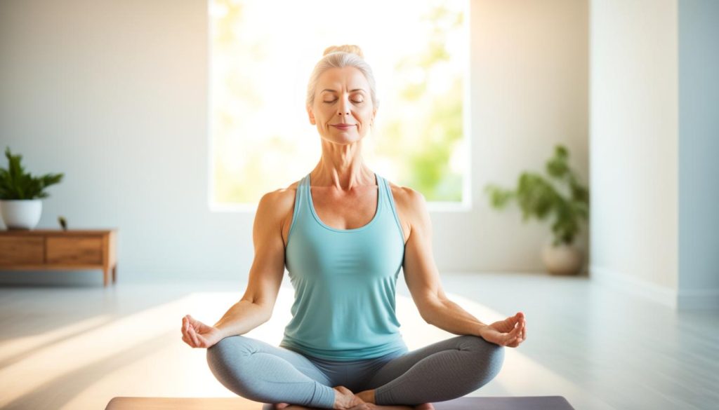 reducing symptoms through yoga and meditation